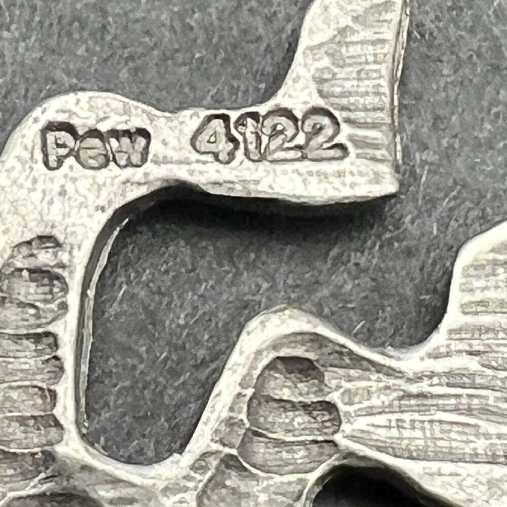 Spoontiques Kokopelli Brooch Boho Southwestern Style Pewter Tone Vintage Pin - Picture 9 of 9